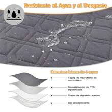 Cubre Sillones Impermeable Reclinable Elástico, Funda de Sillón Reclinable Ajustable, Funda de Sofá Antideslizante, Protector de Sofá Lavable con Bolsillo para Perros y Mascotas - Gris Oscuro - Ver 2