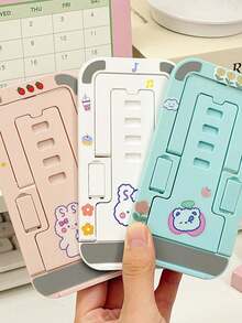 Foldable Desktop Phone Holder, Card-Style Tablet Stand, Ultra-Thin 4-Level Adjustable Holder - Multicolor - View 3