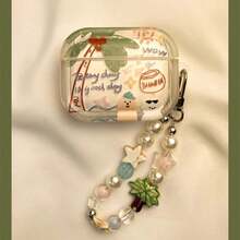 Ins Style Coconut Tree & Puppy Graffiti Protective Case Compatible With Apple Pro 3rd Gen, Silicone Wireless Earphone Storage Case Compatible With AirPods 4th Gen - Coconut Tree Dog - View 10