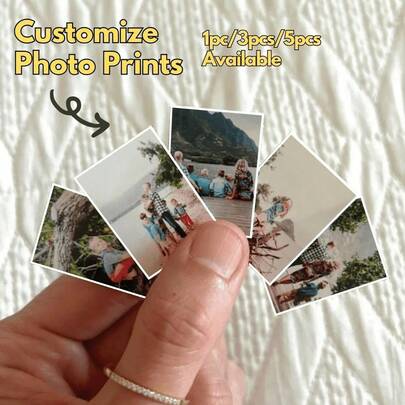 Customized Micro Photo, Micro Printed Image, Mini Photo, Small Photo Album Printing, Doll House Photo, Small Customized Image, Micro Photo, Best Friend, Girlfriend, Boyfriend, Customize 1 Photo, Personalized Photo, Customize Couple Photo, Valentine's Day Gift, Birthday Gift, Anniversary, Couple Gift, Warm Atmosphere, Autumn Home Decor, Christmas Decoration, Family Harmony