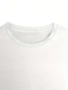 Camiseta de manga corta para mujer, estampada, casual, de verano, de la Iglesia Católica de San José - [Blanco] - Ver 3