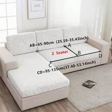 1pc Jacquard Stretch Sofa Cover, Sofa Seat Cushion Cover, Suitable For 1/2/3/4 Seater Sofa, Chaise Lounge, Backrest Cover, All Season Universal Sofa Protector - White - View 15