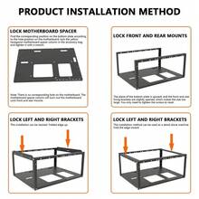 E02 Stackable Open Air Test Bench DIY PC Chassis Fits ATX E-ATX X79 X99 Mobo - View 2