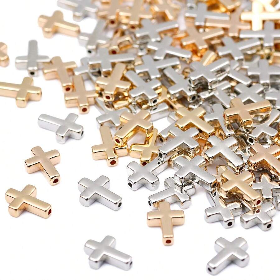 100/200 chiếc mặt dây chuyền CCB, hạt, vòng tay, dây chuyền, phụ kiện làm trang sức DIY, vòng cổ, vòng tay, bông tai, hạt đệm, vật liệu làm đồ trang sức thủ công.