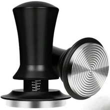 Dụng cụ nén cà phê kèm phễu định lượng, bộ dụng cụ nén cà phê bằng thép không gỉ và hợp kim nhôm có thể điều chỉnh, kèm vạch chia độ. - màu đen - Xem 13