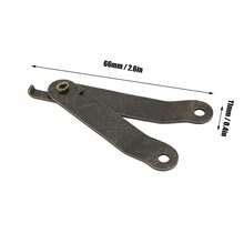 10 juegos de bisagras de soporte plegables, tapa de hierro resistente a la corrosión y antioxidante, bisagra de soporte para cajas de madera, caja de joyería, gabinete - A - Ver 3