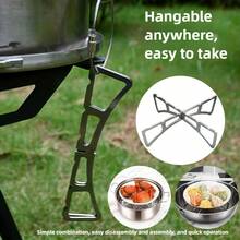 1pc/3pcs Unique Style Steamer Rack, Stainless Steel Steamer Rack, Kitchen Steamer Accessories, Suitable For Air Fryer, Soup Pot, Pressure Cooker, Round Cake Pan, Oven, Stainless Steel Baking Cooling Steam Grill - View 10