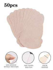 10片/20片/30片/50片/100片装一次性无纺布胸垫，黑色葫芦形无纺布胸垫 | 无肩带，自粘式，亲肤，隐形，舒适，防下垂，防凸出 - 彩色 - 查看 23