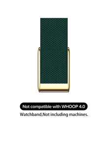 5.0 SuperKnit Luxe 表带 – 兼容 5.0/MG – 支持心电图监测，健康健身可穿戴设备性能配件 – 高级金属材质 - 墨綠色 - 查看 2