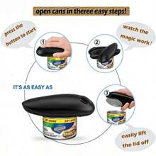 Automatic Electric Can Opener: One-Touch Cordless Kitchen Tool For Effortless Can Opening – Ideal For Disabled Hands, Home Kitchens & Camping - Electric Can Opener - View 5