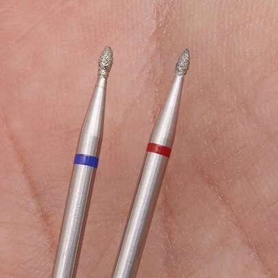 Easy Nail 2Pcs Small Diamond Nail Drill Bit – Durable Diamond Nail File Bit For Cuticle Cleaning & Cuticle Pocket Work