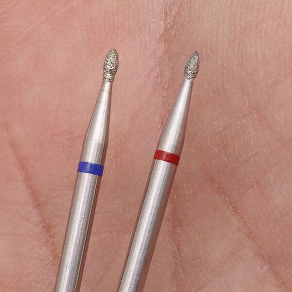 Easy Nail 2Pcs Small Diamond Nail Drill Bit – Durable Diamond Nail File Bit For Cuticle Cleaning & Cuticle Pocket Work