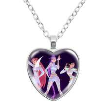 Magical Girl Group Time Gem Heart Necklace - Multicolor - View 12