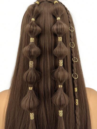 79pcs Adjustable Metal Hair Clips, Hair Accessories, Hair Ties, Hair Braiding Decorations For Girl, Summer