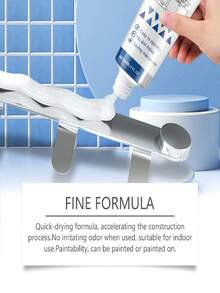 JAYSUING 1pc No-Nail Glue, Strong Adhesive Sealant, Waterproof & Moisture-Proof, Suitable For Wood, Metal, Ceramic, Plastic, Bathroom & Kitchen Shelves, Household Essential - A - View 9