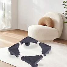 Soporte de Base de Plantas Ajustable Soporte de Maceta Universal con Ruedas para el Jardín Doméstico Uso del Patio Adecuado para Varias Especificaciones de macetas. plástico - negro - Ver 2