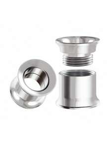 2 chiếc khuyên tai giãn lỗ bằng thép titan thời trang, không gây dị ứng, chống thấm nước, chống oxy hóa, dành cho cả nam và nữ, trang sức tự làm, quà tặng. - Nhiều màu - Xem 2