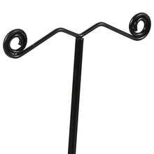 单件式双孔首饰收纳架，桌面悬挂式耳环/项链/手链/戒指/钥匙整理架，梳妆台收纳架，金属展示架 - 返校季版 - 彩色 - 查看 5