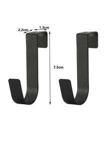 5pcs Metal Hooks, Simple Over-The-Door Hooks, Desk Drawer Shelf Cabinet Door Hanging Hooks, Rotatable And Compatible With Doors And Cabinet Doors. Cabinet Door Back Hanging Rack Without Drilling. Home & Living Supplies, Convenient And Practical, Storage & Organization Products, Convenient And Practical - Multicolor - View 13