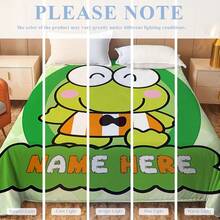 SANRIO Customizable Cartoon Pattern Blanket, 280g Super Soft Custom Heat Transfer Blanket, Ideal Gift For Friends And Girlfriends - Multicolor - View 9