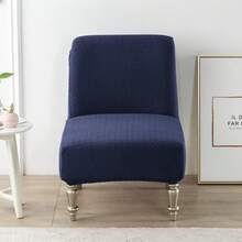 1件提花无扶手椅套，适用于酒店、餐厅、食堂 - 彩色 - 查看 12