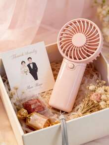 1个迷你手持式电池风扇，使用2节AAA电池供电（不含电池），配有挂绳。风扇运行时间取决于电池容量。 - 手持 - 查看 7