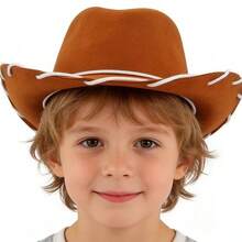 Small Size Children's Western Cowboy Hat, Essential For Parties, Costume Plays, And Masquerades - Multicolor - View 9