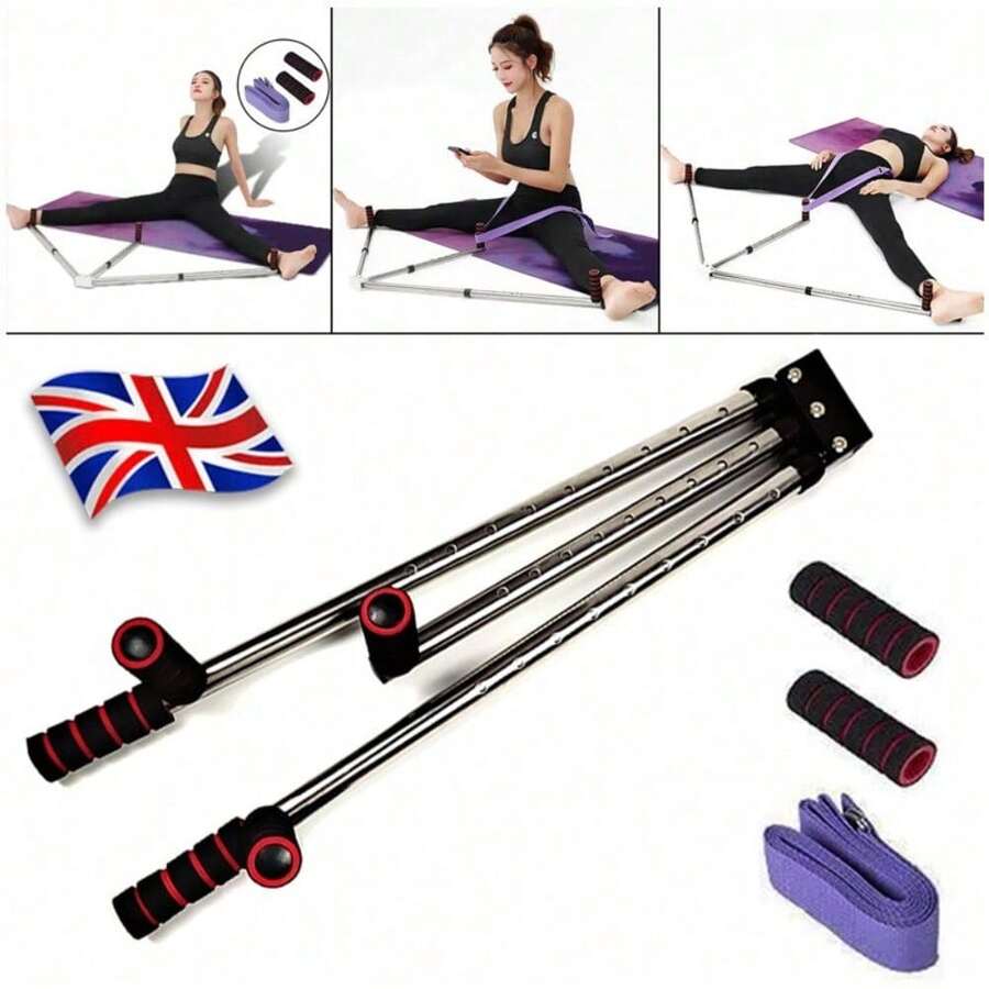 3 Bar Leg Stretcher 9 Hole Adjustable Leg Split Stretching Training Machine - A - View 1