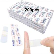 50/100/200 Pcs Clear Adhesive Bandages Waterproof PE Bulk Bandages - Multicolor - View 7