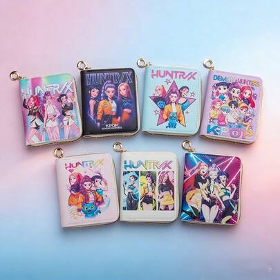 1个2026新款卡通卡包，偶像团体主题，多卡位，小巧便携，学生派对礼品（款式随机）