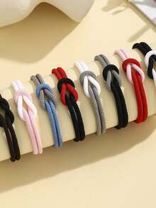 男士编织手链，采用八字结和米兰尼斯绳编法，双色设计，可调节长度。情侣情人节礼物，也是馈赠好友的完美节日礼物。 - 手鍊 - 查看 9