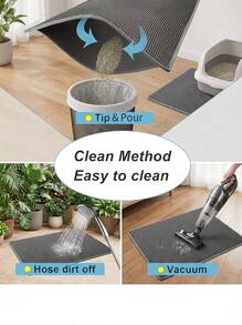 PETSIN 1 tấm thảm vệ sinh cho mèo | Thiết kế hình tổ ong | Chất liệu EVA | Chống trượt, chống rò rỉ và dễ vệ sinh | Nhiều màu sắc lựa chọn | Lý tưởng để chăm sóc thú cưng, Phụ kiện hộp vệ sinh cho mèo | Thảm họa tiết tổ ong | Thảm bền cho thú cưng - Nhiều màu - Xem 4