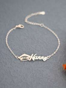 Custom Graduation Name Bracele,Graduate Cap Pendant,Graduation Gift,Back To School Gift,Class Of 2025 Bracelet,College Graduation Favors - Thick Chain - View 14