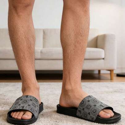 Dép xăng đan nam cổ điển, dép lê một quai cỡ lớn dùng trong nhà và ngoài trời, dép thể thao chống trượt trang trí kim loại, dép xỏ ngón nhẹ thoải mái, dép xăng đan nam mũi tròn dùng ngoài trời và đi biển.