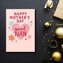 1pc Happy Mother'S Day Card For A Special Nan,Colorful Flowers Perfect For Showing Love And Appreciation To Grandmothers On Mother'S Day Or Any Heartfelt Occasion, Envelope Included - A - View 5