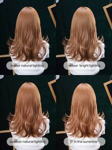 alicegarden Tóc giả tổng hợp dài 22 inch với kiểu tóc xoăn tự nhiên và màu lông mày nâu mocha tuyệt đẹp. Được thiết kế có mái, tóc giả này được làm từ sợi chịu nhiệt để đảm bảo độ bền. Bộ tóc giả này hoàn hảo để sử dụng hàng ngày, mang lại vẻ ngoài tự nhiên và chân thực, giống như tóc thật. - Màu nâu  Mocha - Xem 11