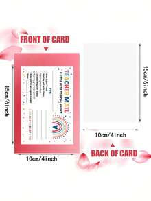 50pcs/100pcs Thick Cardstock Paper, Smooth Writing Surface, Suitable For Classroom, Baby Shower Games, And Keepsakes - Multicolor - View 8