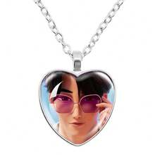 Magical Girl Heart-Shaped Necklace - Multicolor - View 5