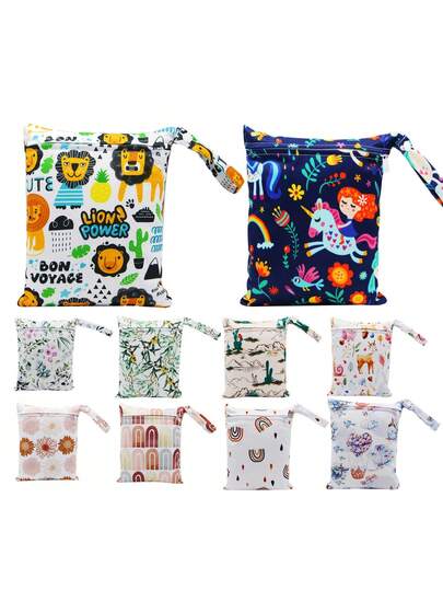 卡通图案尿布包；婴儿尿布收纳袋、脏衣服袋、孕妇及婴儿用品（多色）