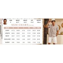 Linen Blend Shirts For Men Casual Short Sleeve Button Down Shirt Cool Summer Beach Wedding Vacation Tops - trắng - Xem 7