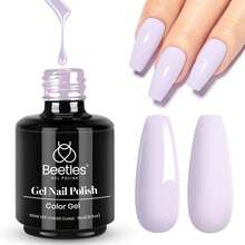 Beetles White Gel Nail Polish -1PC 15ml White Spring Colors Gel Polish - Màu Lilac Tím - Xem 1