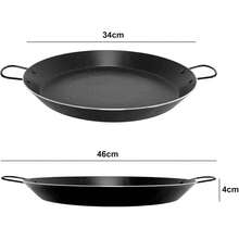COSHANO Paellera Aluminio Prensado Antiadherente de piedra para Inducción, Vitroceramica y Fuego, Sin PFOA Paella (34cm - 6 Raciones) - Ver 4