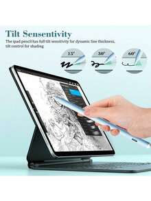 Active Stylus Pen With Tilt Sensitivity & Palm Rejection, 20-Hour Working Time, 30-Min Fast Charge, Double Magnetic Attachment, High Sensitive No Lag, Compatible With IPad 2018-2025 (Pro/Air/Mini) - Pink - View 7