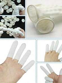 Latex Finger Cots, Disposable White Rubber Finger Covers For Nail Art - Multicolor - View 8