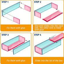 6pcs Domino Tile Resin Mold Set, With Sliding Dominoes, Large Sliding Tray Storage Box Silicone Mold, For Epoxy Resin Casting, Jewelry, Tarot Cards, DIY Crafts, Home Decor - Milky White/silicone - View 7
