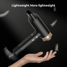 2026 New Product Premium Black Gold High Speed Hair Dryer With 1400W Power For Fast Drying And Salon Style At Home, Low Noise Design For Travel And Daily Use - Xem 9