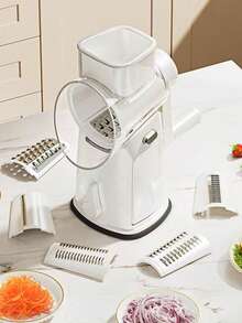 3套/6件 5套/10件 多功能手动滚筒式蔬菜切碎器 厨房切丝器 切片器 土豆刨丝器 切丝器 适用于家庭和餐厅使用 - 彩色 - 查看 2