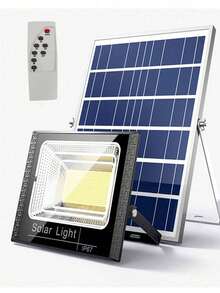 Outdoor Solar Lights, LED Solar Security Lights With Remote Control, Solar Powered, Auto On/Off Dusk To Dawn, Waterproof, Equivalent To LED Floodlight, Suitable For Yard, Patio, Garage, Garden - Solar Lights - View 1