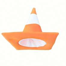 Party Barricade Top Hat - Disguise Traffic Signal Hat - Imitation Traffic Barrier Hat - Multicolor - View 4