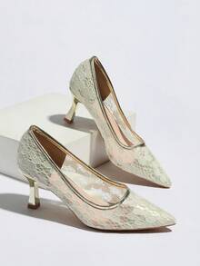 Fashionable Breathable High Heels For Women - Gold - View 9